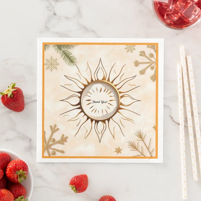 "Luminous Sun Glory" Napkin (Insitu)