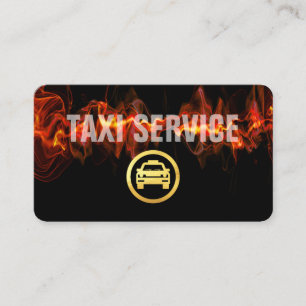 Luminous Taxi Service Lightning Fast Service Business Card