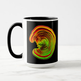 Luminous Thermal Layered 3D Abstract Geometry Mug