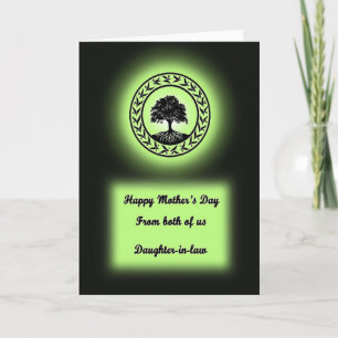 Luminous Tree Mothers Day Card