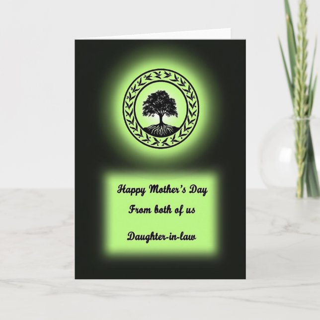 Luminous Tree Mothers Day Card (Front)