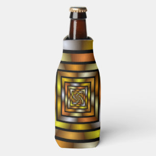 Luminous Tunnel Colourful Trippy Fractal Graphic Bottle Cooler