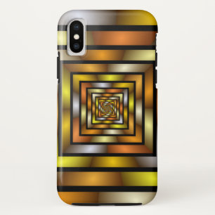 Luminous Tunnel Colourful Trippy Fractal Graphic iPhone X Case