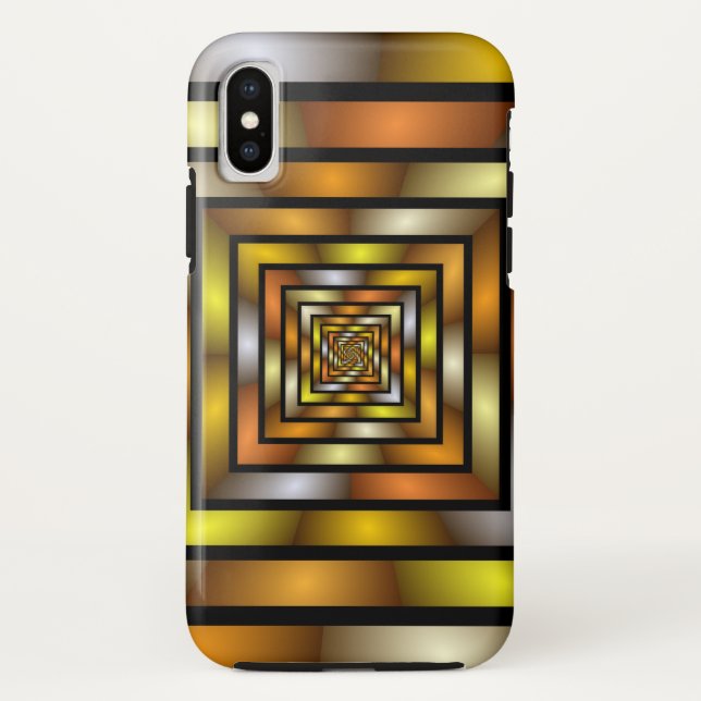 Luminous Tunnel Colourful Trippy Fractal Graphic Case-Mate iPhone Case (Back)