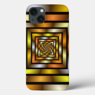 Luminous Tunnel Colourful Trippy Fractal Graphic iPhone 13 Case