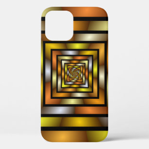 Luminous Tunnel Colourful Trippy Fractal Graphic iPhone 12 Pro Case