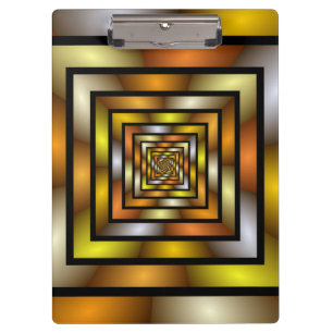 Luminous Tunnel Colourful Trippy Fractal Graphic Clipboard