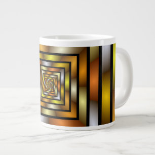 Luminous Tunnel Colourful Trippy Fractal Graphic Large Coffee Mug