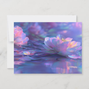Luminous Water Lilies Postcard