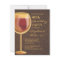 Luminous Wine Themed Milestone Birthday Invitation