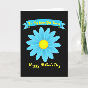 Luminous Yellow Mothers Day Card