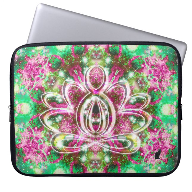 Luminous Zen Lotus Laptop Sleeve (Front)