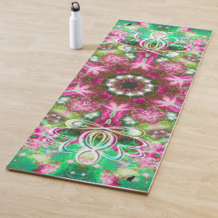 Luminous Zen Lotus Star Kaleid Yoga Mat