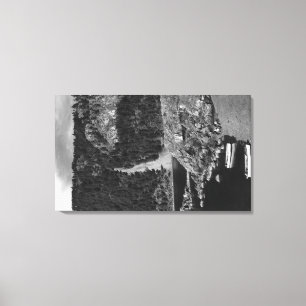 Lummi Island, WA - Lummi Rocks View with Row Canvas Print