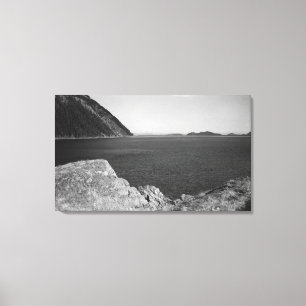 Lummi Island, WA - View from Lummi Rocks Canvas Print