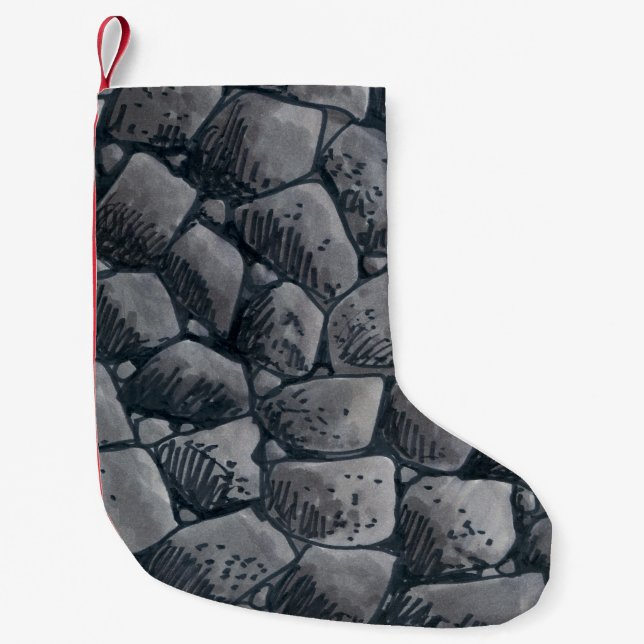 Lump Of Coal Christmas stocking small (Front)