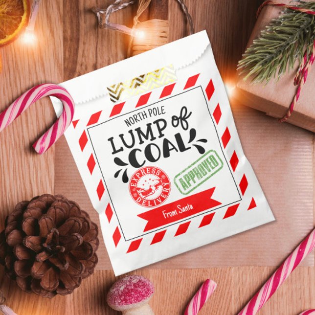 Lump of Coal funny Christmas party secret Santa Favour Bags (Creator Uploaded)