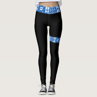 Lumpia Legs BAND: Boracay Blue Filipino-Inspired Leggings