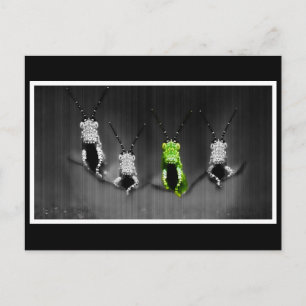 Lumpy Green Bug Postcard
