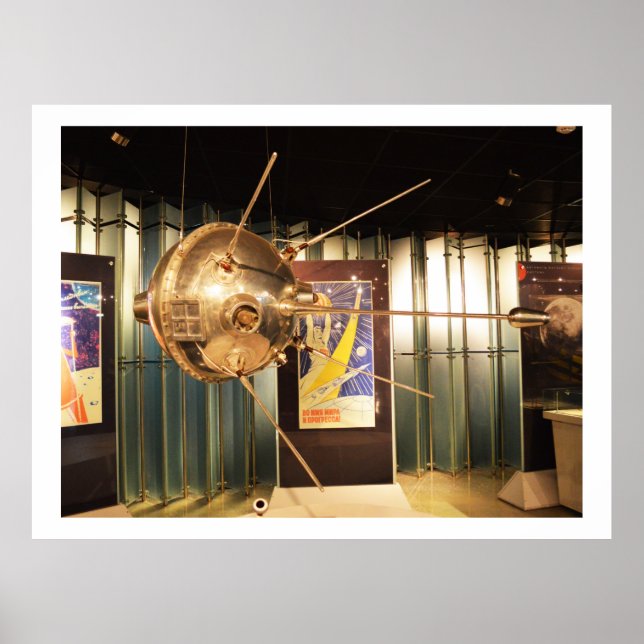 Luna 1 automated space station model poster (Front)