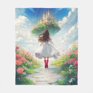Luna and the Cloud Castle – Enchanted Fleece Blank Blanket