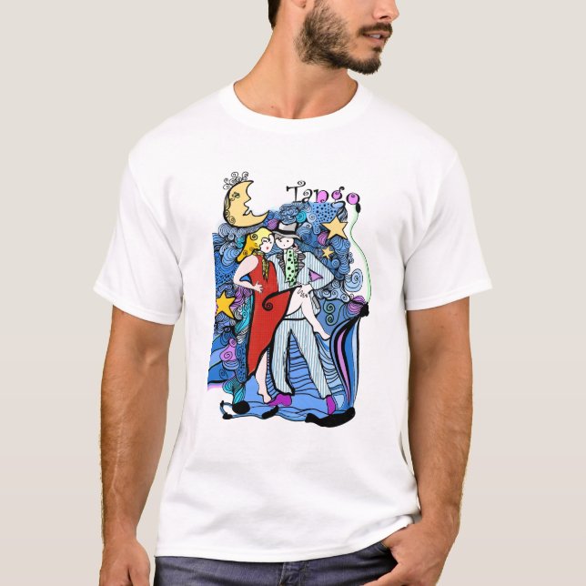 Luna de Tango Cartoon T-Shirt (Front)