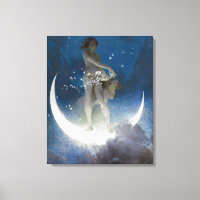 Luna Goddess at Night Scattering Stars