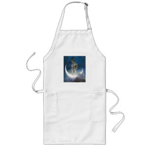 Luna Goddess at Night Scattering Stars Long Apron