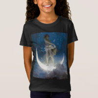 Luna Goddess at Night Scattering Stars
