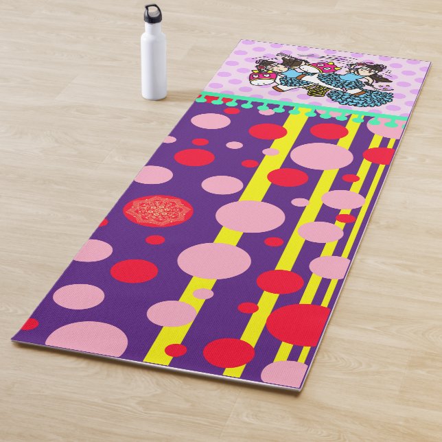 Luna-Like Stripe (Pink) Yoga Mat (In Situ)