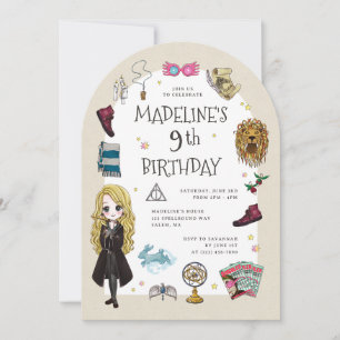 Luna Lovegood Magical Birthday Celebration Invitation