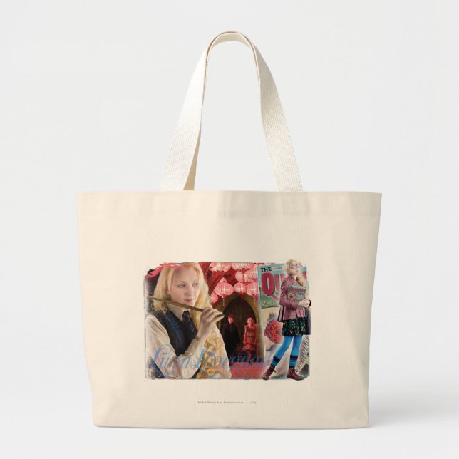 Luna Lovegood Montage Large Tote Bag (Front)