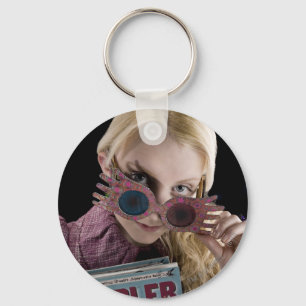 Luna Lovegood Peeks Over Glasses Key Ring