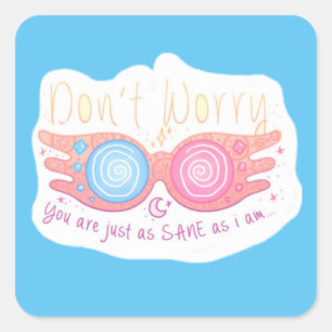 Luna Lovegood Square Sticker