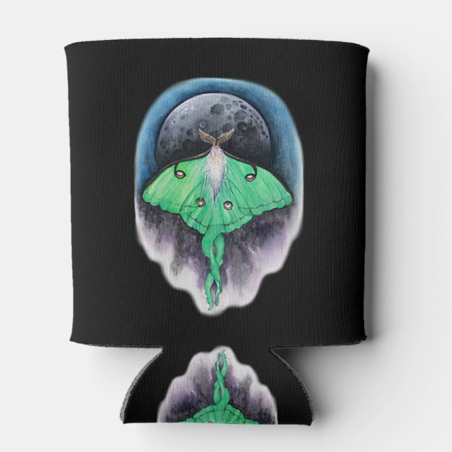 Luna Moon Moth Can Cooler (Back)