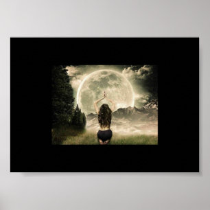 Luna Moon worship poster