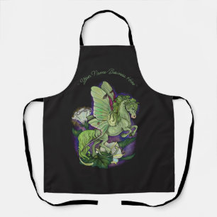 Luna Moonduster Moth Fairy Horse  Apron