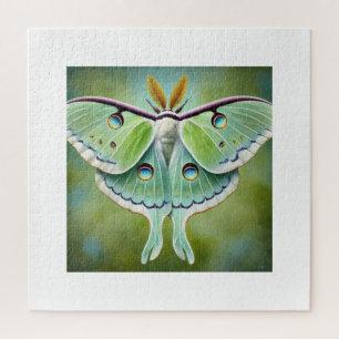 Luna Moth 010824IREF203 - Watercolor Jigsaw Puzzle