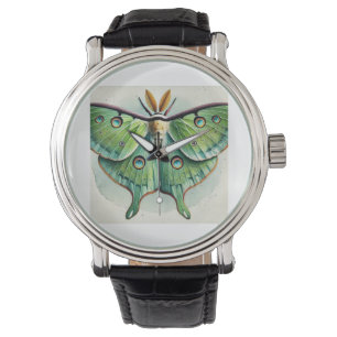 Luna Moth Actias luna 210824IREF215 - Watercolor Watch