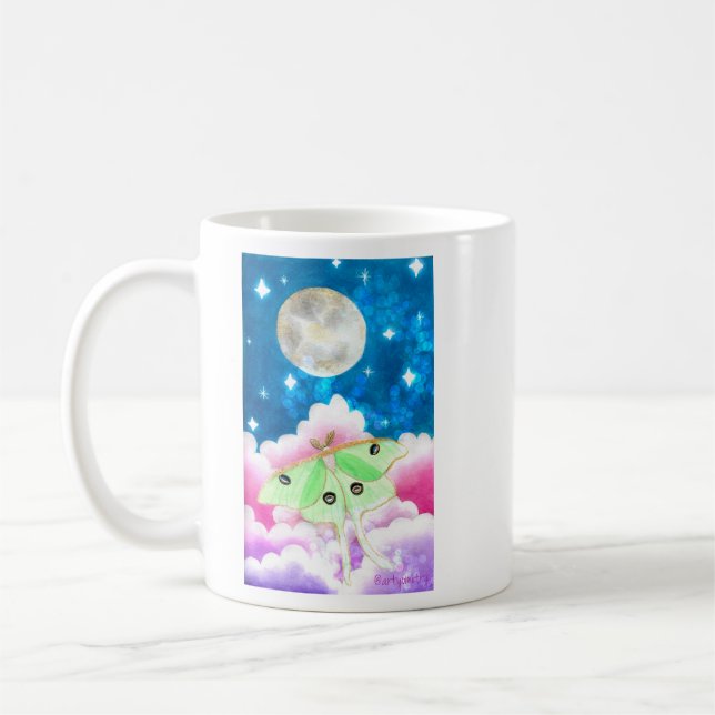 Luna Moth Baby Coffee Mug (Left)