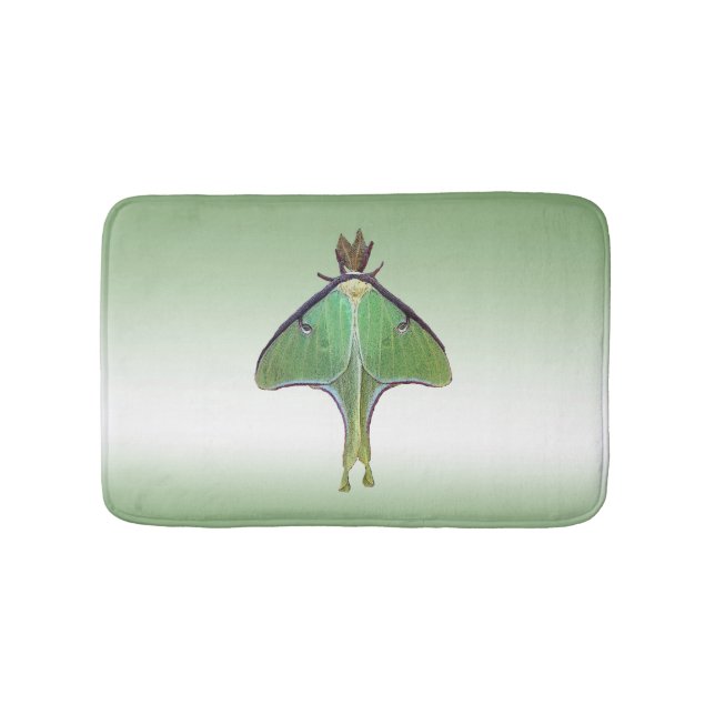 Luna Moth Bath Mats (Front)