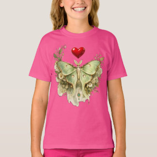 Luna Moth Butterfly Floral T-Shirt | Vintage Botan