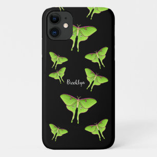 Luna Moth cartoon illustration iPhone 11 Case