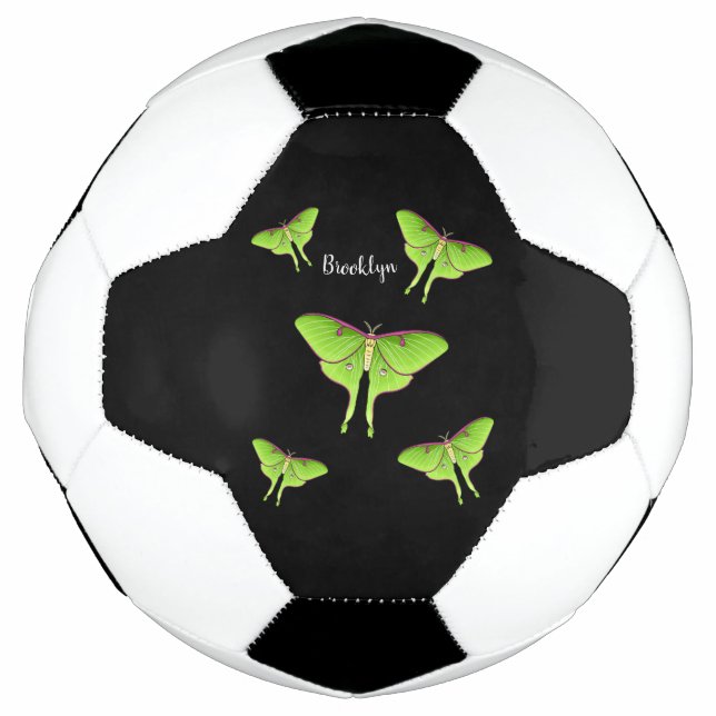 Luna Moth cartoon illustration  Football (Front)