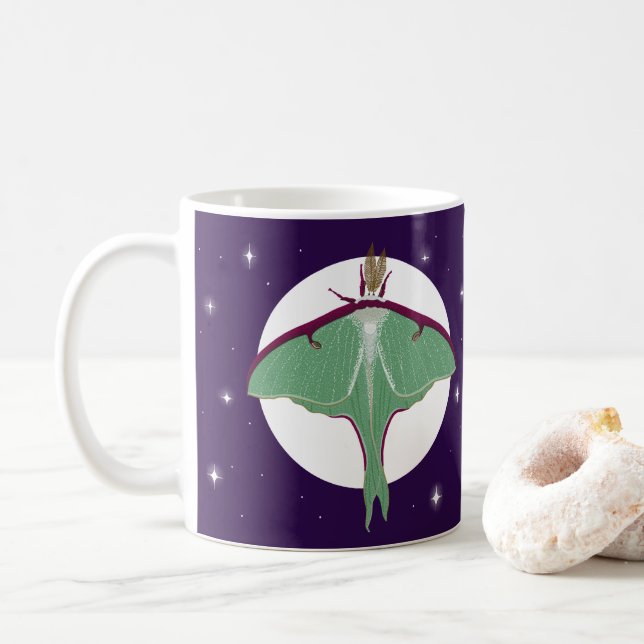 Luna Moth Coffee Mug (With Donut)