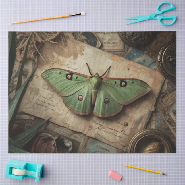 Luna Moth ConservatoryvBotanicals Tissue Paper (Craft)