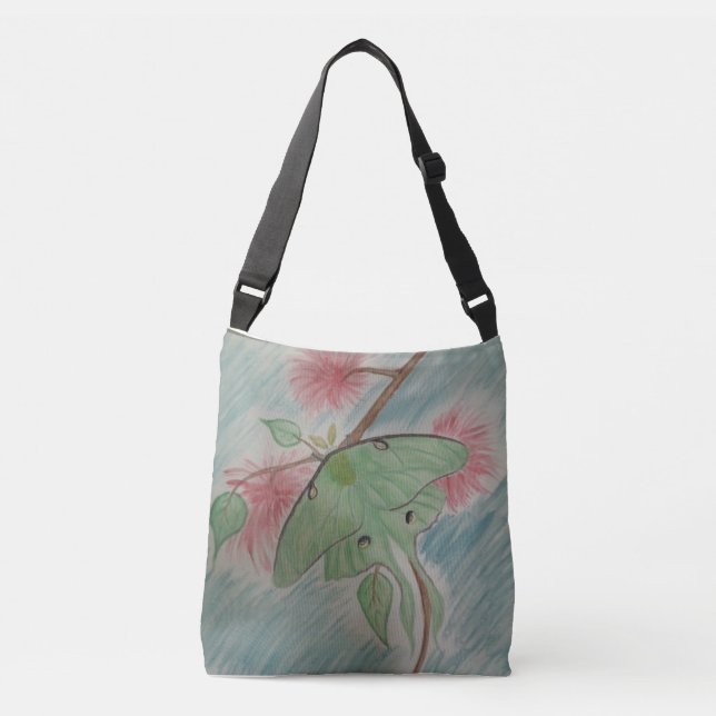 Luna moth crossbody bag (Front)