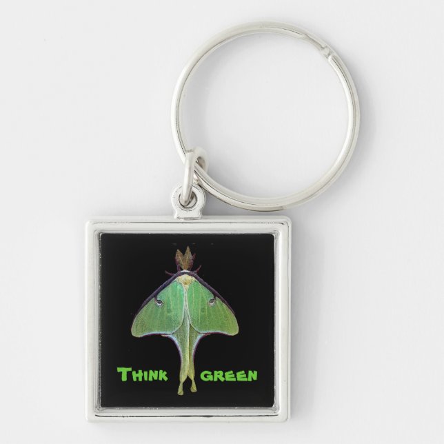 Luna Moth Earth Day Key Ring (Front)