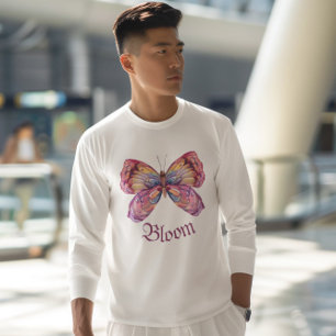 Luna Moth, Floral Moth T-Shirt