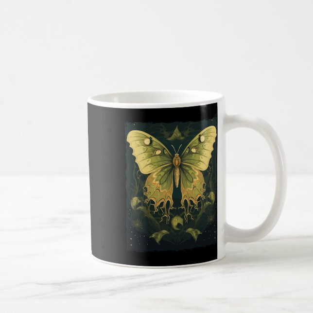 Luna Moth Halloween  Coffee Mug (Right)